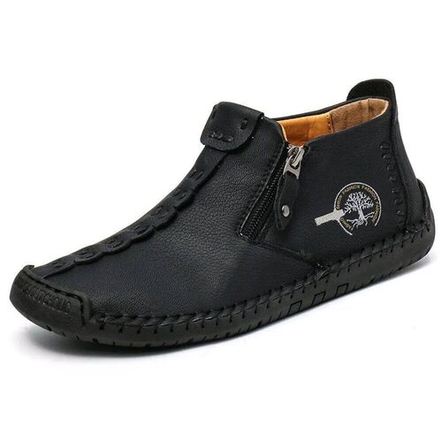 Handmade Leather Men Shoes Casual Slip on Loafers Breathable