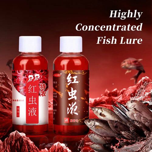 10-1pcs Strong Fish Attractant Concentrated Liquid Blood Wor
