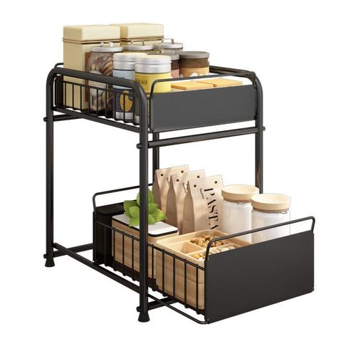 Kitchen seasoning storage rack Push pull drawer cabinet