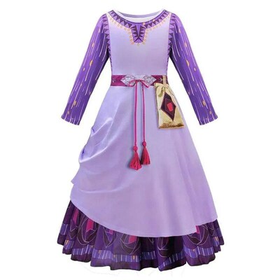 Wish Asha Cosplay Dress for Girls  New Birthday Vestidos
