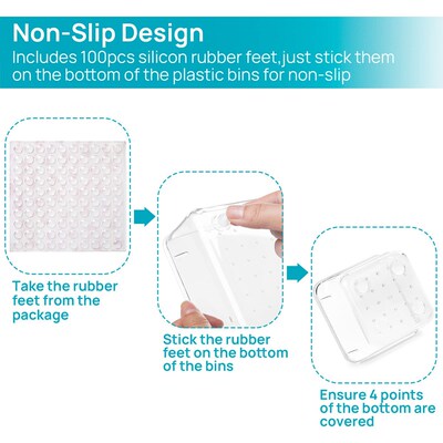 25pcs Plastic storage box set Cubes Drawer Organizer Makeup