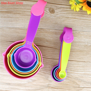 5pcs/set Measuring Spoons Colorful Plastic Measure Spoon  Us
