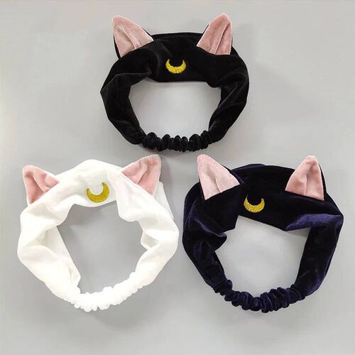 Sailor Moon Luna Cat Ears HairBand Hair Accessory Headband A