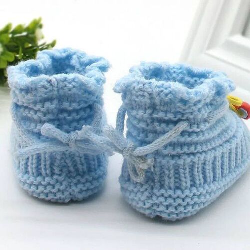 Newborn Booties Baby Socks Shoes Knitting Wool Girl Boy Wint