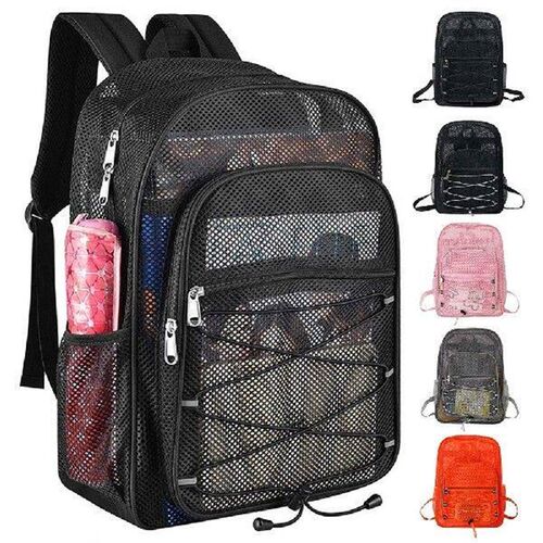 Mesh Fitness Bag Comfortable Shoulder Strap Fitness