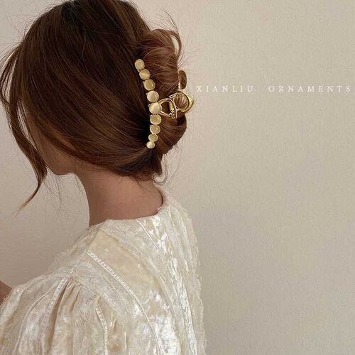 Opal Grab Clip Back Head Fixed Hair Alloy Large Medium Clip