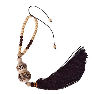 GS079镂空桃木雕刻葫芦香水空瓶汽车挂件挂饰内饰车饰车挂吊坠