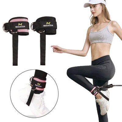 LOOGDEEL Ankle Straps Double D-Ring Cuffs Ankle Weight Leg T