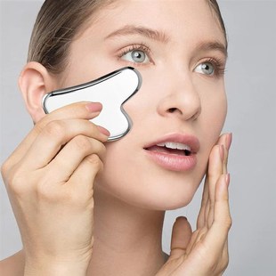 Stainless Steel Scraper Facial Massage Gua Sha Tool Face Lif