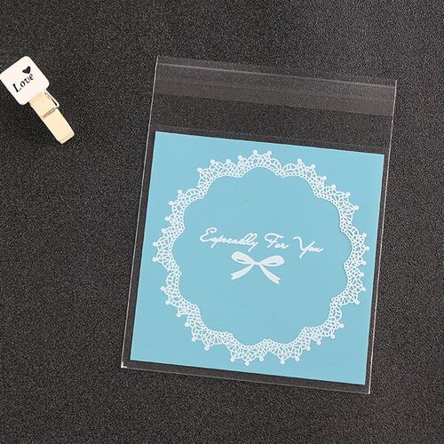 Selfadhesive Bags DIY Gift Packaging Bags 100pcs Lace Flower