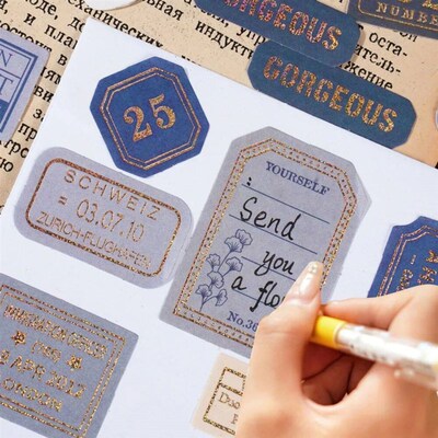 Mr. Paper Light Retro Label Box ers Writable Sealing er Deco