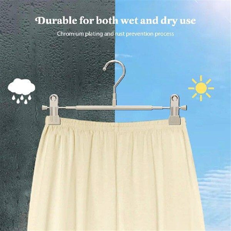 10PCS Pants Skirt Hangers with Adjustable Clip Shorts图片