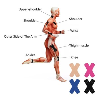 Kinesiology Tape Elastic Therapeutic Sports Tapes for Knee S