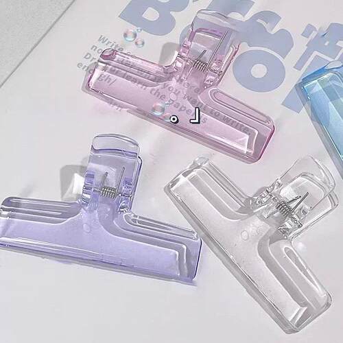 Ins Transparent Binder Clips Kawaii Paperclips File Document