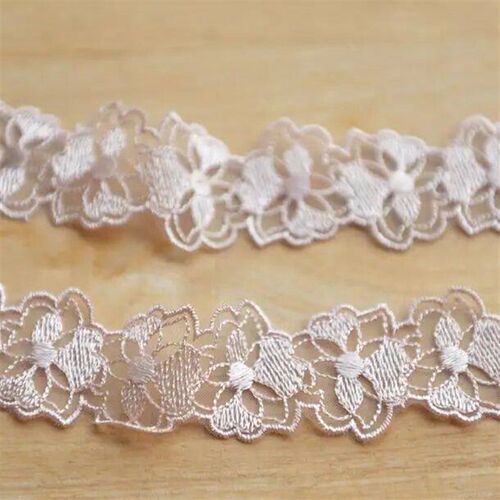 10 Meters Hot Sale Best Price 3.5cm Width Apricot Pink Lace