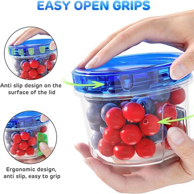 Freezer Storage Containers Airtight Food Meal Prep Plastic