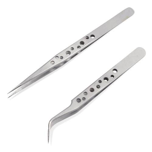 Non-magnetic Eyelash Extension Tweezers Precision Stainless