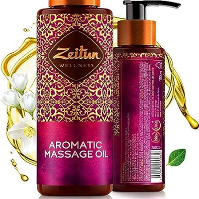 Premium Aromatherapy Warming Massage Oil - Nourishing Ble