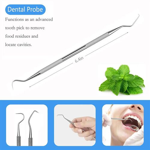 Stainless Steel Dentist Clean Tools Dental Mirror Double Pro