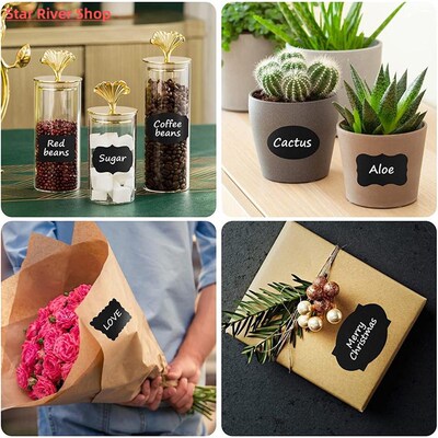 Chalkboard Labels Waterproof Blackboard Reusable Sticker Lab