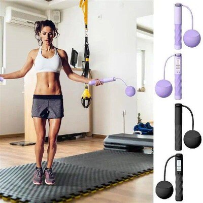 Cordless Jump Rope Anti-slip Portable Ropeless Weighted