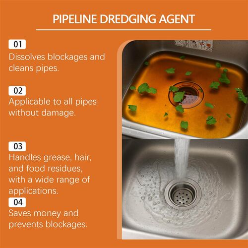 JAKEHOE Pipe Cleaning Powder - Dissolves Food Grease and Hai