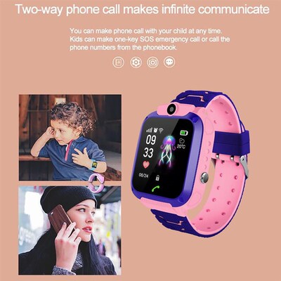 kids smart watch camera SOS call GPS position waterproof
