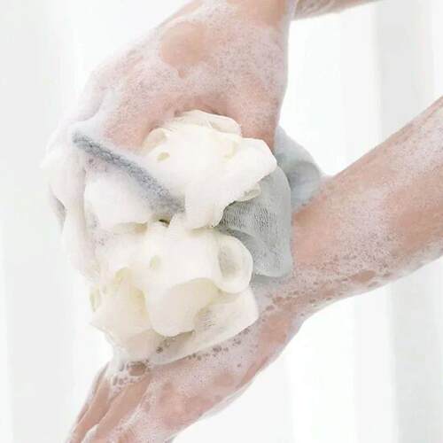 High Quality Bath Ball Mesh Cool Flower Bath Towel Body Clea