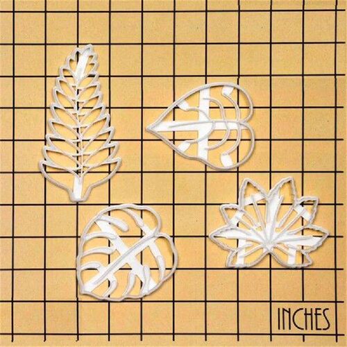 Cookie Plunger Cutter Carving Creative Leaves Embossing
