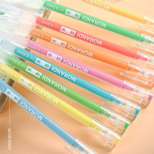 Mr. Paper 5 Designs 9pcs/box Morandi Color Gel Pens Set Hand