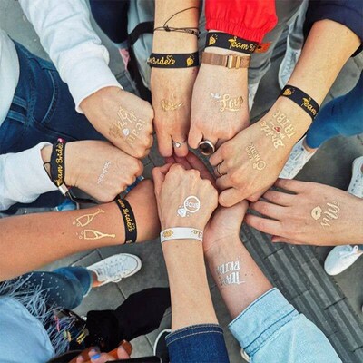 10/20pcs Bridal Team Temporary Tattoo Bachelorette Party Hen