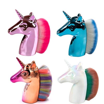 Unicorn Nail Dust Brush Nails Art Accessories Remove Manicur