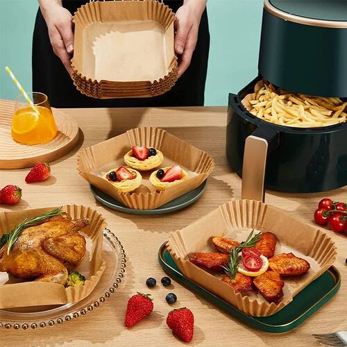50/100Pcs Air Fryer Disposable Paper Air Fryer Accessories S