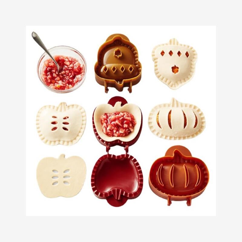 新款苹果派馅饼模具圣诞节烘焙Fall Hand Pie Molds Set of 3