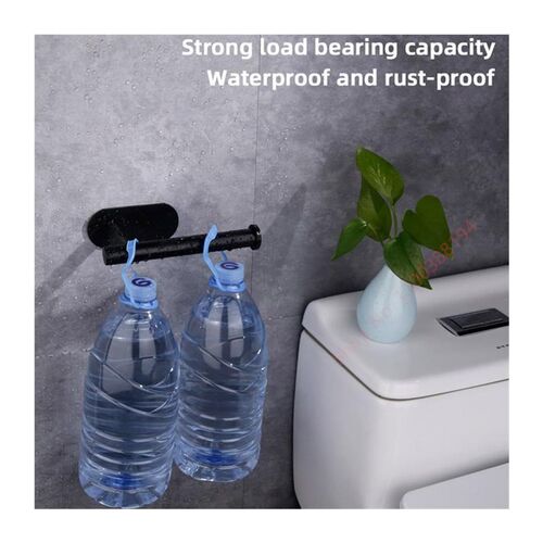 Adhesive Toilet Roll Paper Holder Organizer Wall Mount