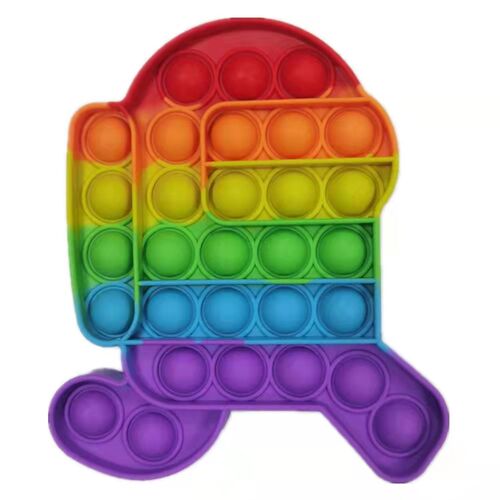 Rainbow Bubble Pops Kids Fidget Toys Sensory Autisim Special