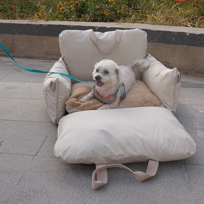 Pet sofa Car cushion cat dog bed safety chair solid color