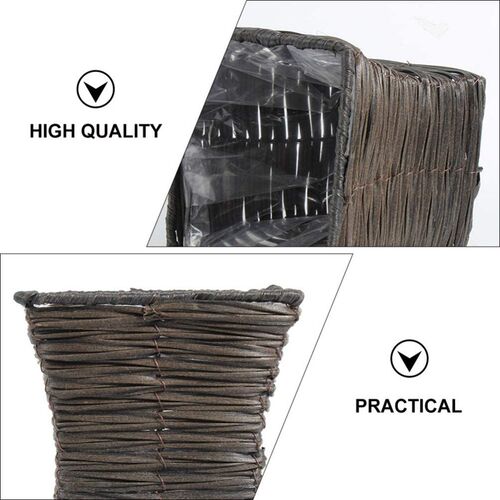 Plant Basket Rustic  Vase Flower Planters Seagr