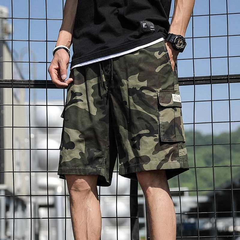 Large Size Pants Mens Summer teny Bran Crock Camouflage Pan图片