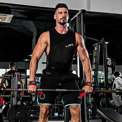 Padded Weight Lifting Training Gloves Wrap Gym Straps Hand B