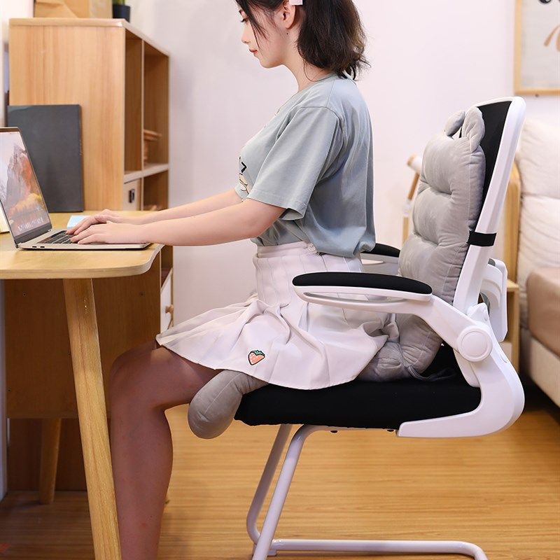 卡通坐垫靠背一体护腰靠可爱办公室座椅子靠枕靠垫腰椎腰部加高,居家布艺,腰靠垫,淘宝优惠券,粉丝福利购,淘宝优惠卷