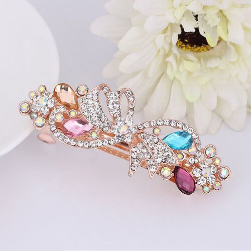 Fashion Colorful Spring Hairpin Hair Clip For Women Ladies C