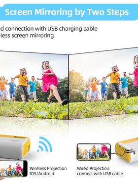 Mini Projector P80 Support 1080p 3800 Lumens Mini WiFi Proje