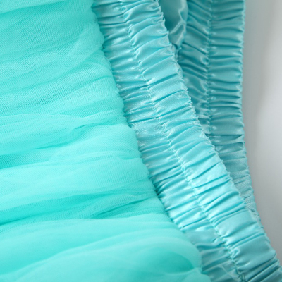Summer Style 6 Layers Knee Length Tutu Tulle Skirt High Elas