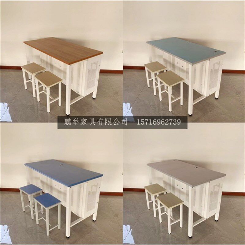 定制学校机房微机室电脑桌培训室电脑桌椅单人人办公桌网吧桌椅