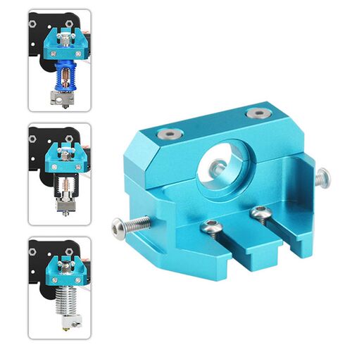 3D Printer E3D V6 blue hot end extrusion head mounting used