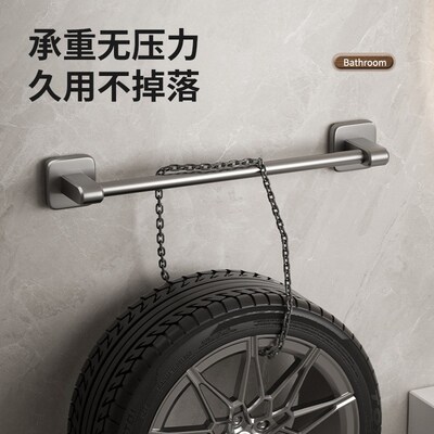 towel rack non perforated bathroom suction cup hanger bath