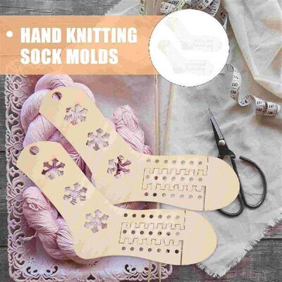 2 Pcs Stocking Display Models DIY Wood Sock Bers
