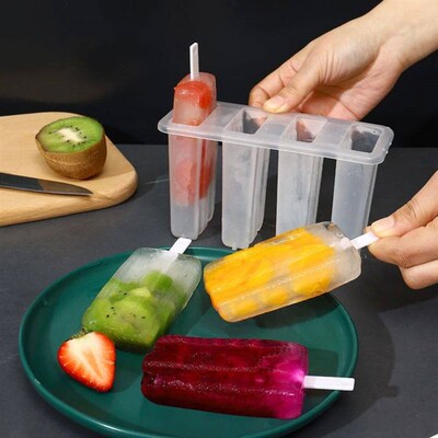 4 Even Popsicle Mold With Cover Mold Ice Cream Mold Popsicle