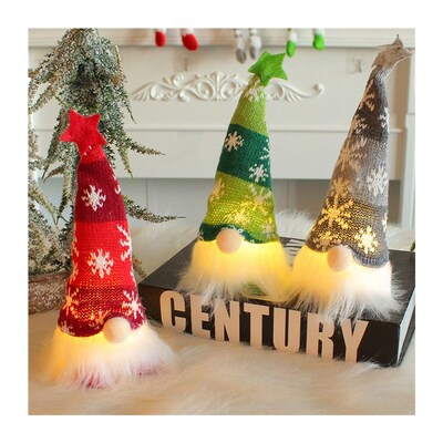 Christmas-themed glowing figurine for festive decoration.